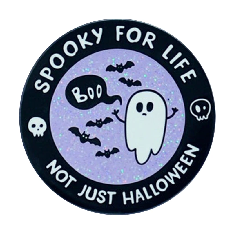 Spooky For Life Not Just Halloween  Enamel Pin