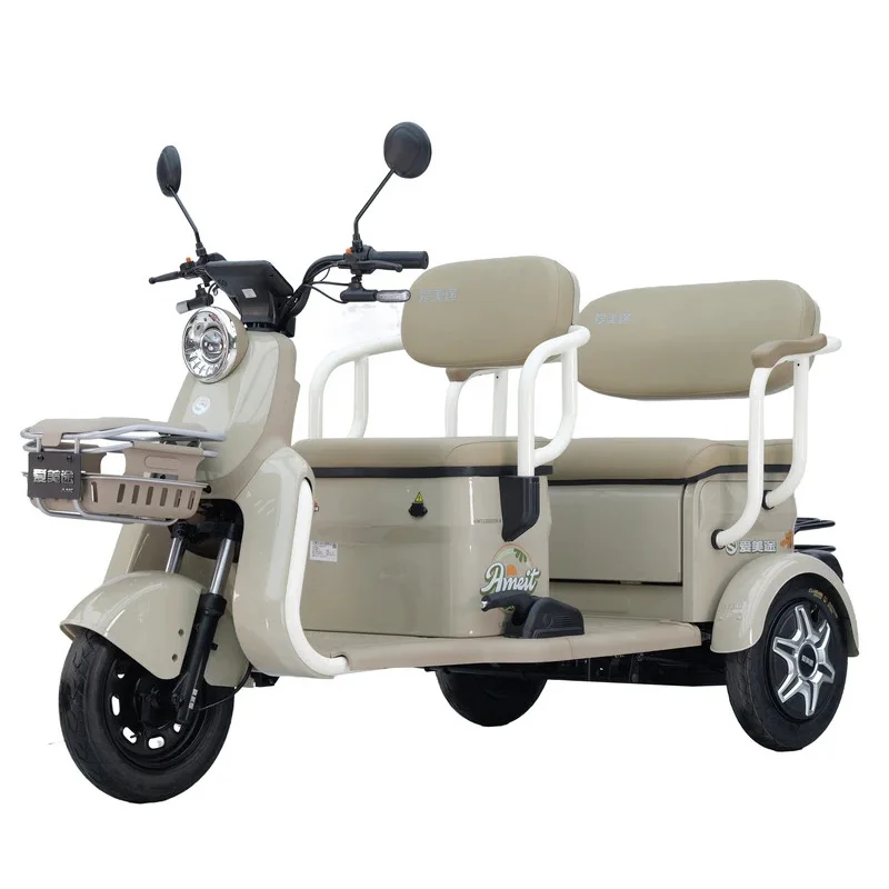 C21 Open Body Electric Tricycle for Adults 60v 200kg Payload Capacity 3-Wheel Leisure Cargo Bike with Large Di