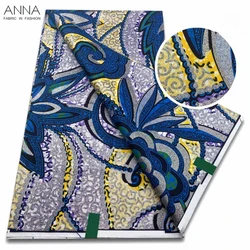 Grand Super 100% Cotton African Wax Fabric High Quality Ankara Wax Print Fabric 6yards Women Fabric For Sewing VLS-66