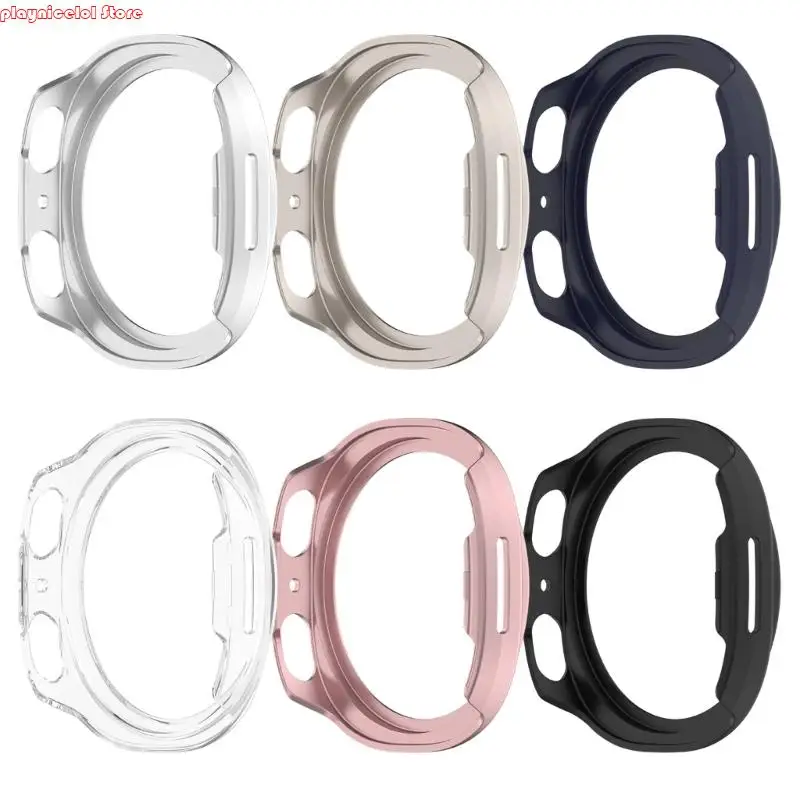 E8BA 패션 중공 시계를위한 스마트 워치 프레임 케이스 8 40/44mm 스크래치 저항 충격 방지 커버 하우징 일상적인 마모