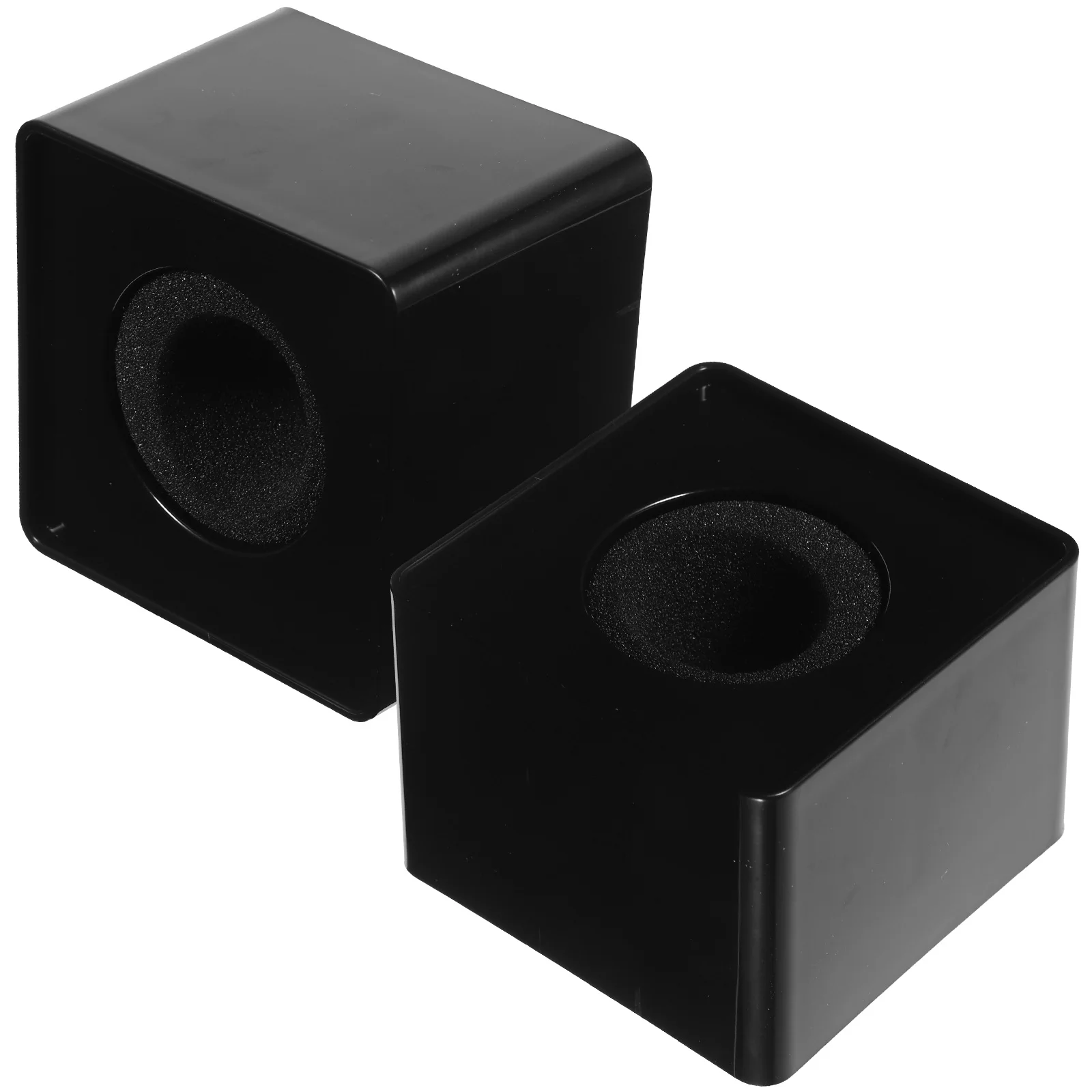 

2pcs Triangle Abs Microphone Logo Flag Station For Interview Broadcast Portable Mic Stand With Custom Pvc Board Support, Fits