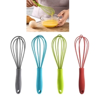 Small Silicone Eggs Blender Easy to Use Kitchen Convenient Practical Mini Eggs Whisk Cream Foam Maker Multifunction B03E