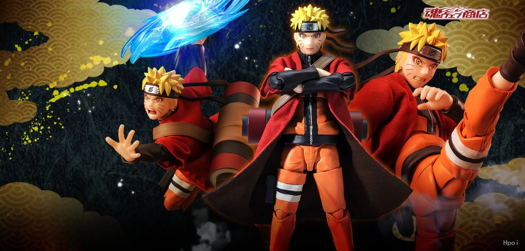 (En stock) Original BANDAI SPIRITS S.H.Figuarts【NARUTO Shippuden】 Naruto Uzumaki Sennin Modo PAIN TENDO El Rinnegon Móvil