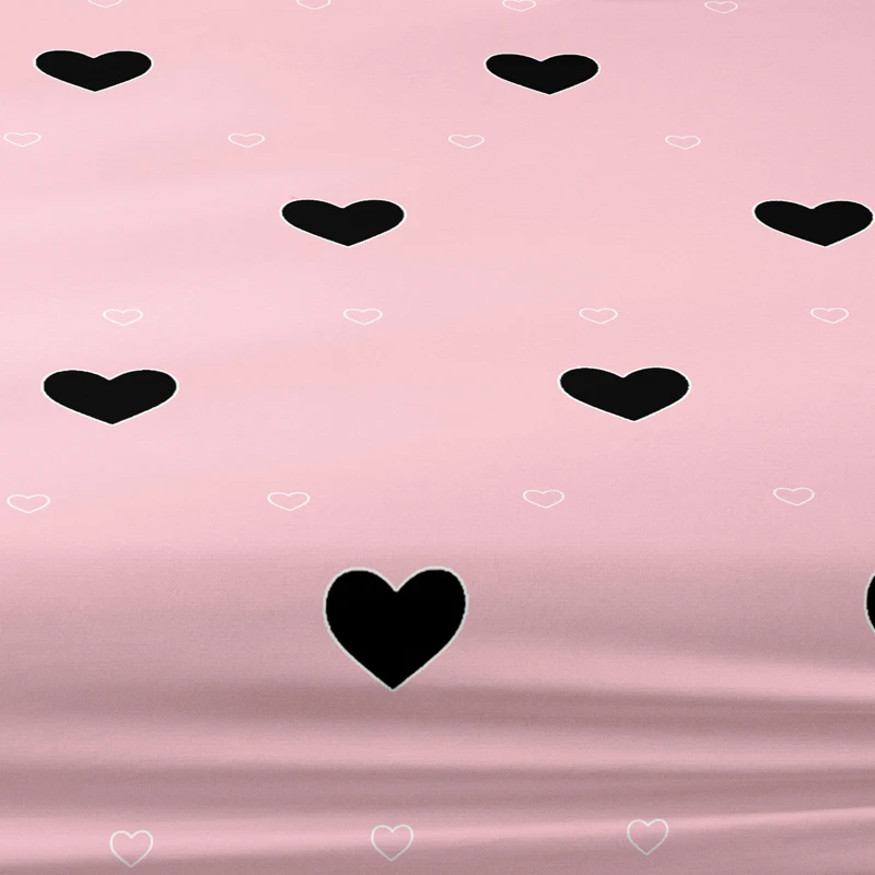 1 Piece of Heart Inspired Rhinoceros Powder Pattern Frosted Bedsheet, Bedroom Printed Bedspread, Bedding (Excluding Pillowcases)