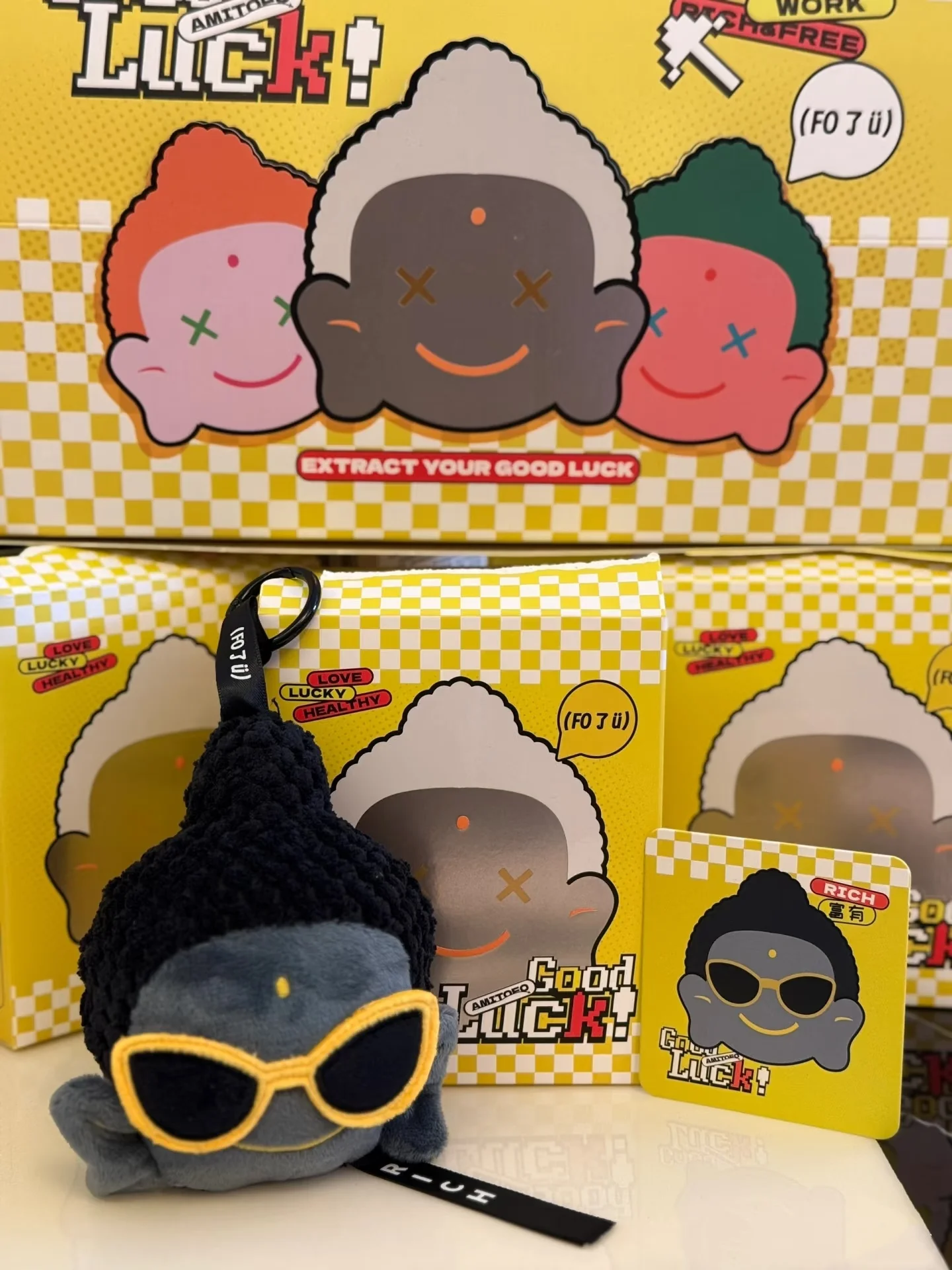 

Amitofo Fo U Series, подлинная кулон Будды, кукла, сумка, очаровательная коллекция удачей, модель игрушки, подарок-сюрприз для фанатов аниме