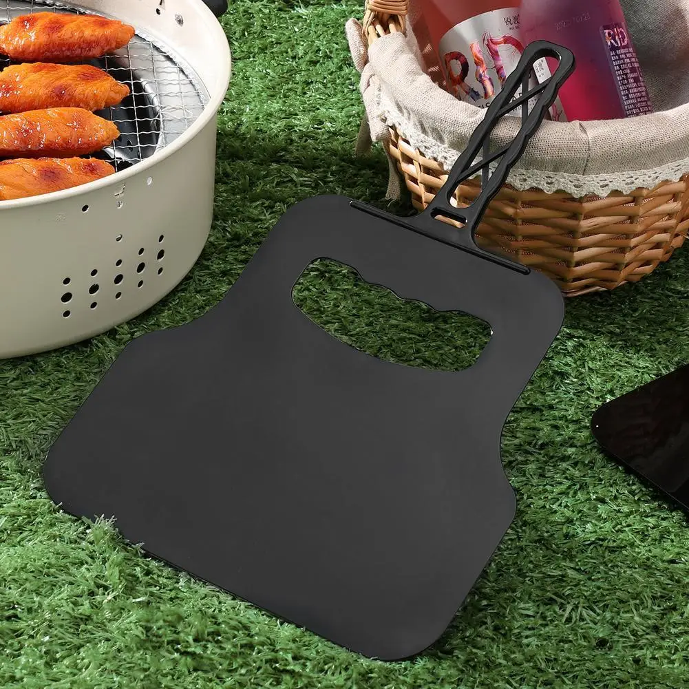Plastic Heat Resistant Barbecue Fan Handheld Portable Fire Starter Tool For Outdoor Camping Hand Crank Blower Patio Barbecue