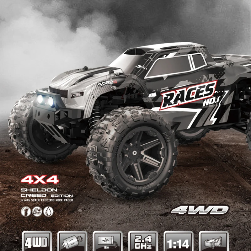 New Huaxiang 1:14 High Speed Fully Proportional RC Remote Controlled Off Road Vehicle 55KM/H Four wheel Drive Drifting Vehicle