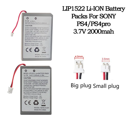 Imagen 2 del producto Batería recargable LIP1522 3,65 V 2000mAh batería de iones de litio para SONY PS4 /PS4 PRo controlador inalámbrico Playstation GamePad