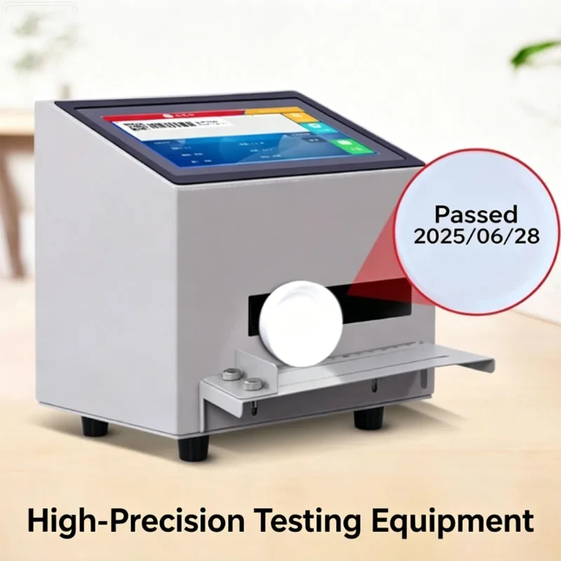 Tabletop Fully Automatic Static Inkjet Printer Intelligent Date Coder for Plastic Bottle Cap Production Expiry Date Printing