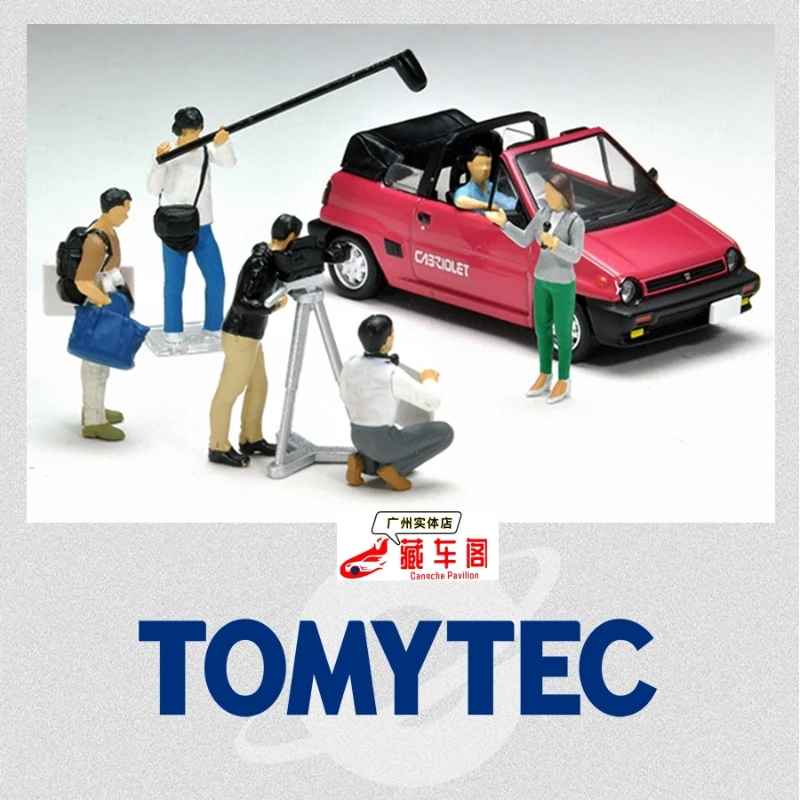 TOMYTEC TLV 1:64, CarSnap 11a interviewed and shot City action figures, alloy die-cast static miniaturized car simulation model.