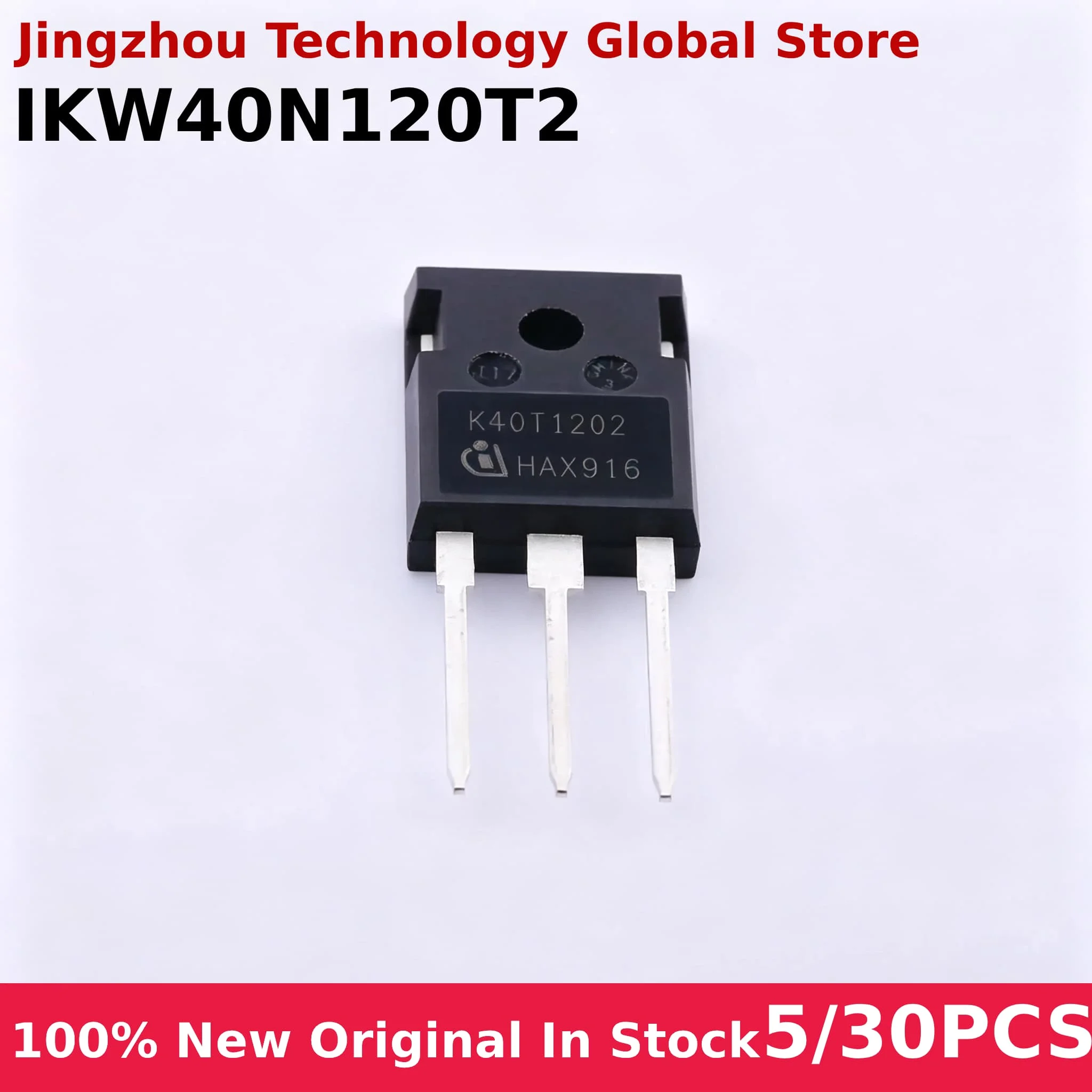 100% New 5/30PCS IKW40N120T2 IKW40N120 K40T1202 40T1202 40A 1200V 40T120 IGBT IC Chip Wholesale