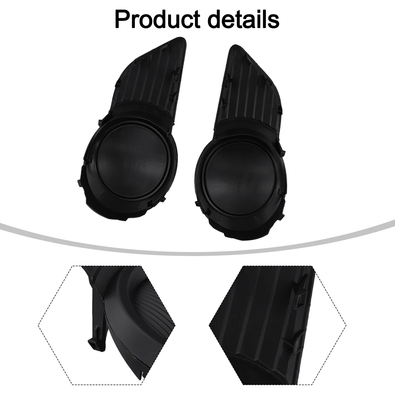 Fog Light Cover Set for Toyota For Sienna 2011 2017 and Wear resistant Easy and Quick Installation Fog Light Cover