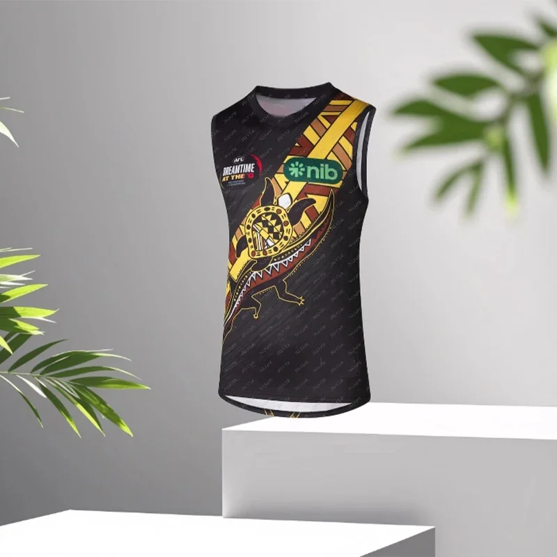 

2024 Richmond AFL Rugby Jersey Clothes Player Girls Women Tee Men Kids Children T Shirt Team Home Home Top Guernsey New Hot 25 -