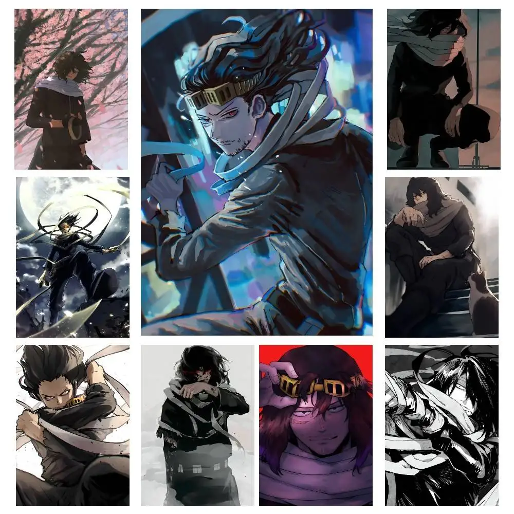 Anime H-Hero A-Academia Aizawa Shouta Manga Posters High Quality Self-adhesive Wall Art Decorations Color Prints Sticky