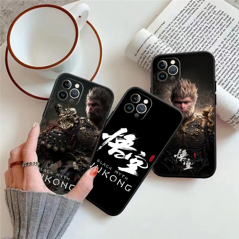 Black Myth Wukong New High-End Cell Phones Case for iPhone 16 15 14 13 12 Pro Max Plus Mini