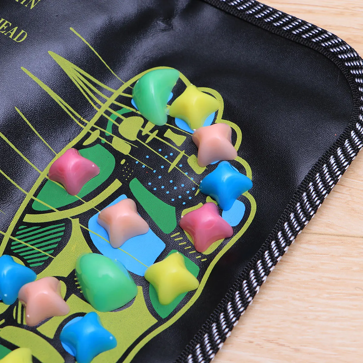 

Premium Foot Massage Mat Acupressure Stone Reflexology Walking Pad Foldable for Stress Relief Muscle Pain Pressure Walk Stone
