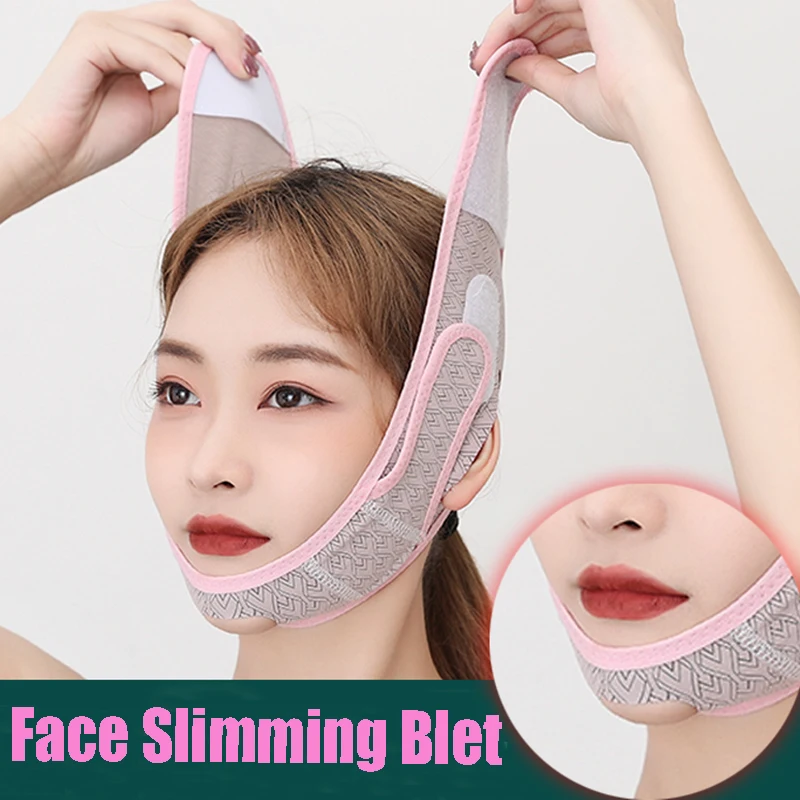 Elastic Face Slimming Bandage V Line Face Shaper Women Chin Cheek Lift Up Belt Facial Anti Wrinkle Strap Face Care Slim Tools