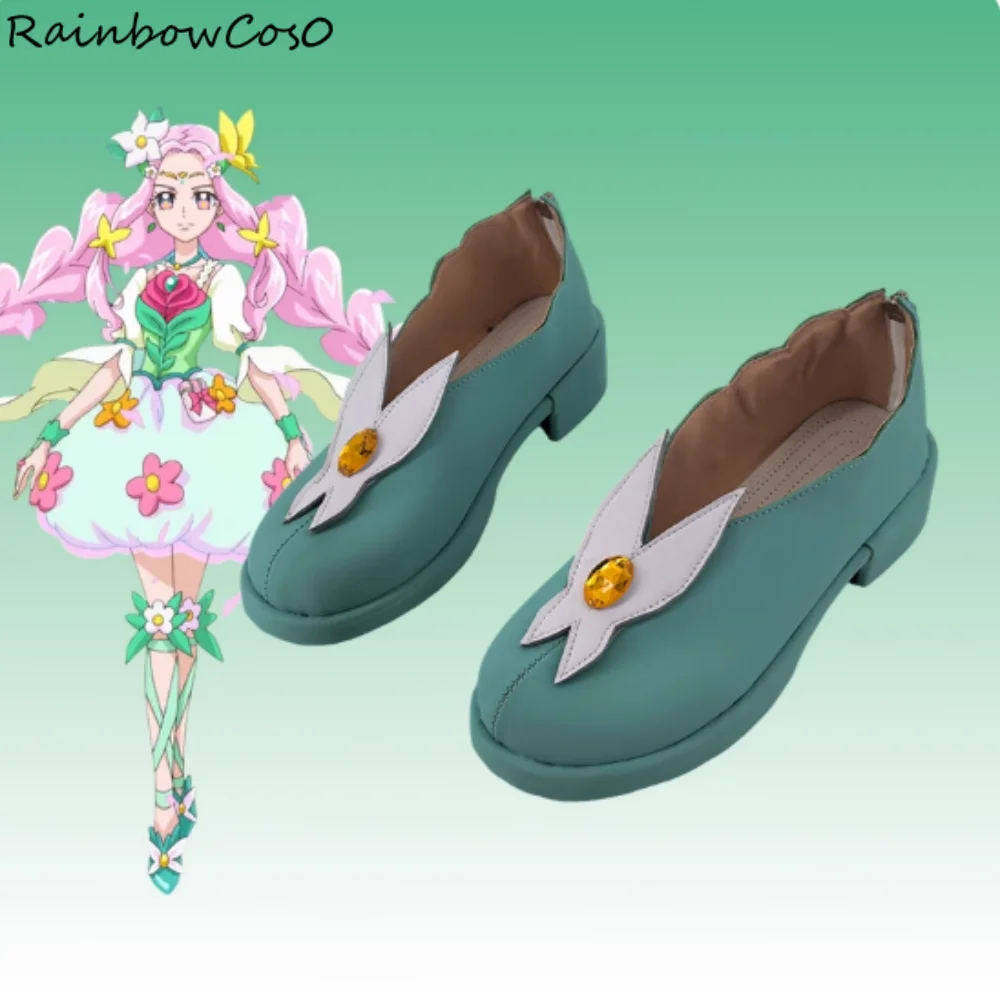 

Hanami Kotoha Maho Girls Precure Обувь для косплея Сапоги Игра Аниме Вечеринка Хэллоуин RainbowCos0 W5271