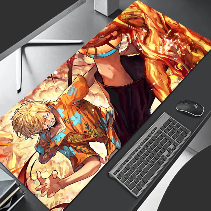 

Mouse Pad XL one Piece Sanji Lockedge Large Gaming Accessories Computer Gamer Keyboard Anime Mouse Mat Desk Mousepad For Csgo