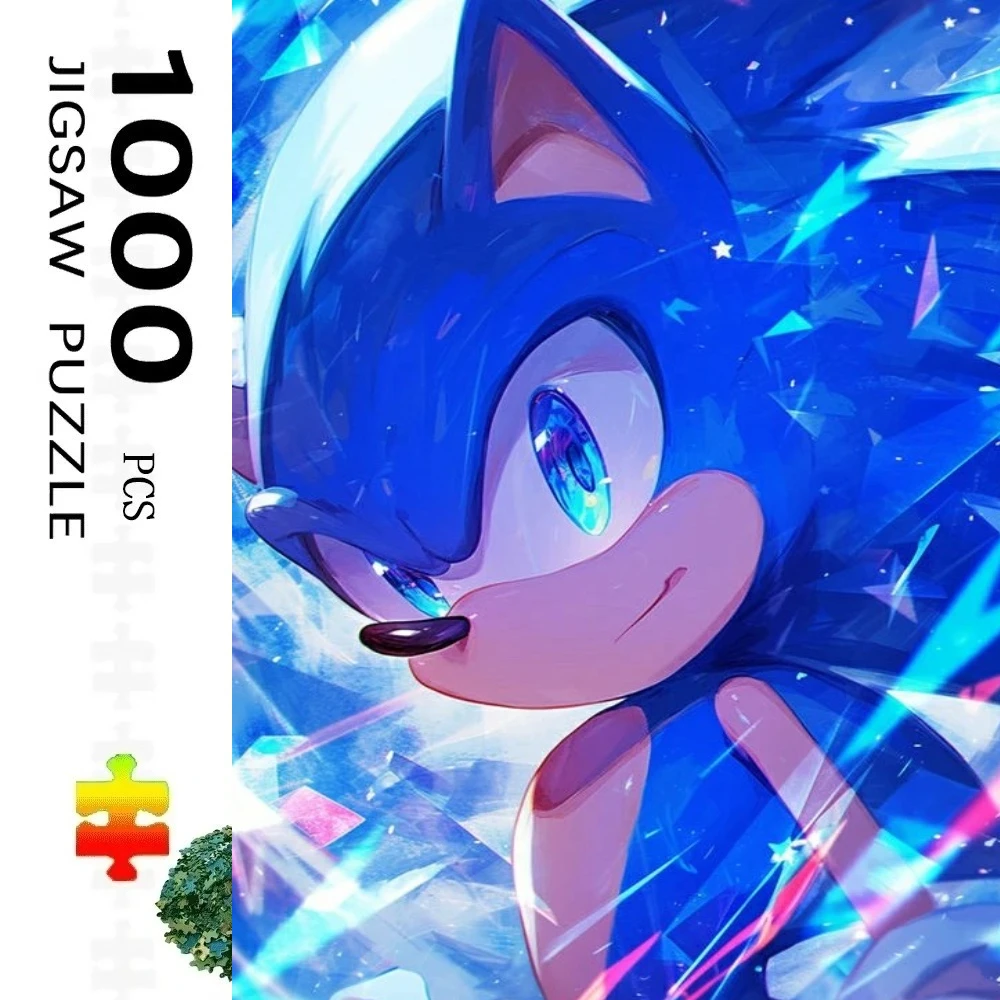 

1000 элементов пазла Supersonics Game Anime, домашний декор, головоломки для взрослых, семейные развлечения, напольные пазлы, развивающие игрушки для детей