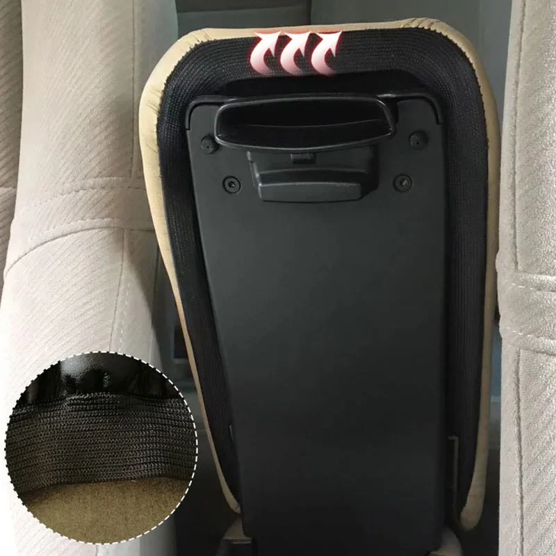 New PU Leather Car Armrest Box Center Console Lid Armrest Cover Car Accessories For For Honda Civic 8th Gen Sedan 2006-2011