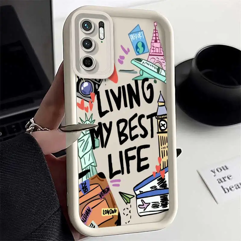 Note10 Positive Dreams Sky Eye Ladder Phone Case For Redmi Note 11 11S 10S 10T 10Pro 9 9T 9S 9Pro 9Pro 8 8Pro 7 7Pro 7S Cover