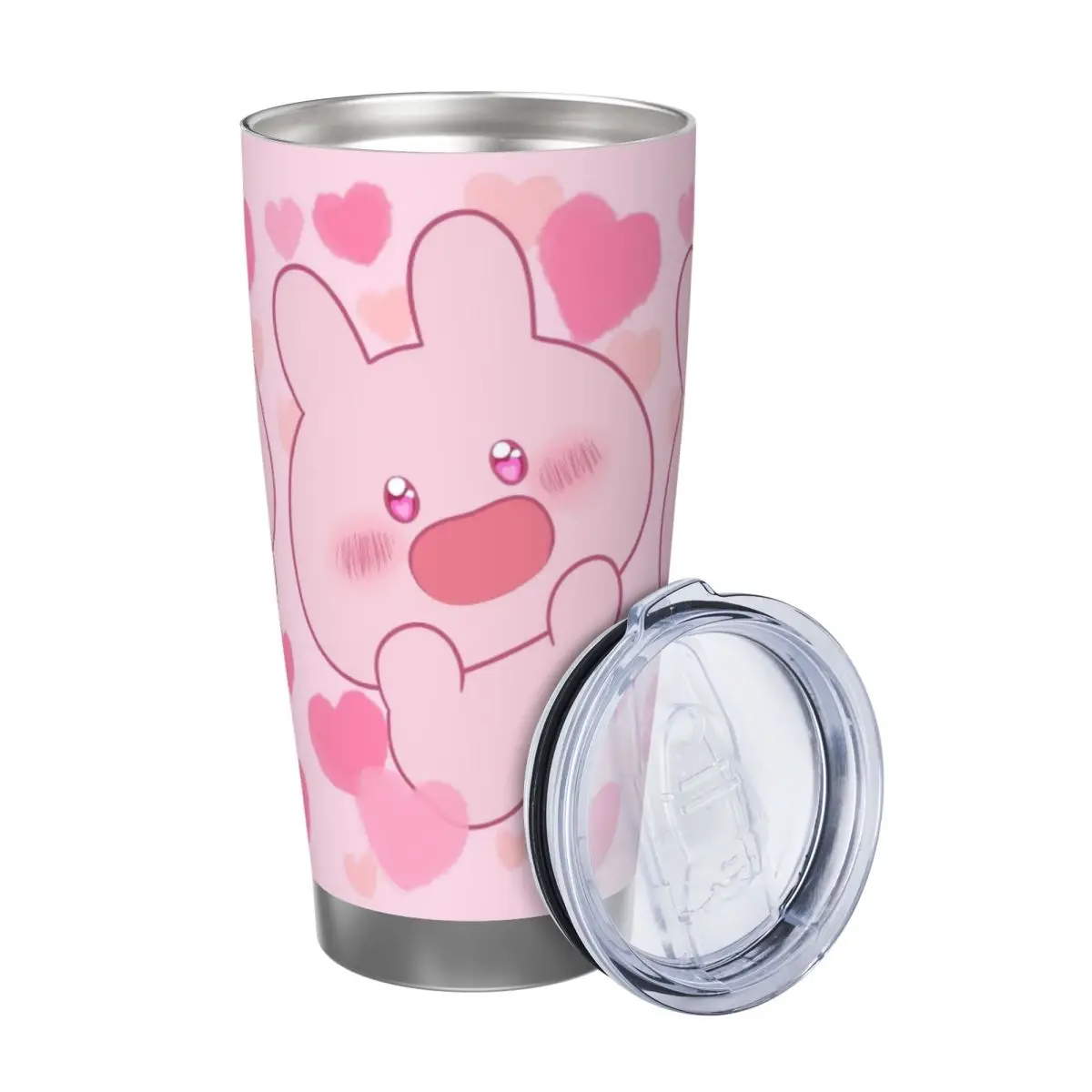 Asamimichaan Cute Asamimi 20oz Cup Large Capacity Car Mug Leak-proof Juice Coffee Cup Food Grade