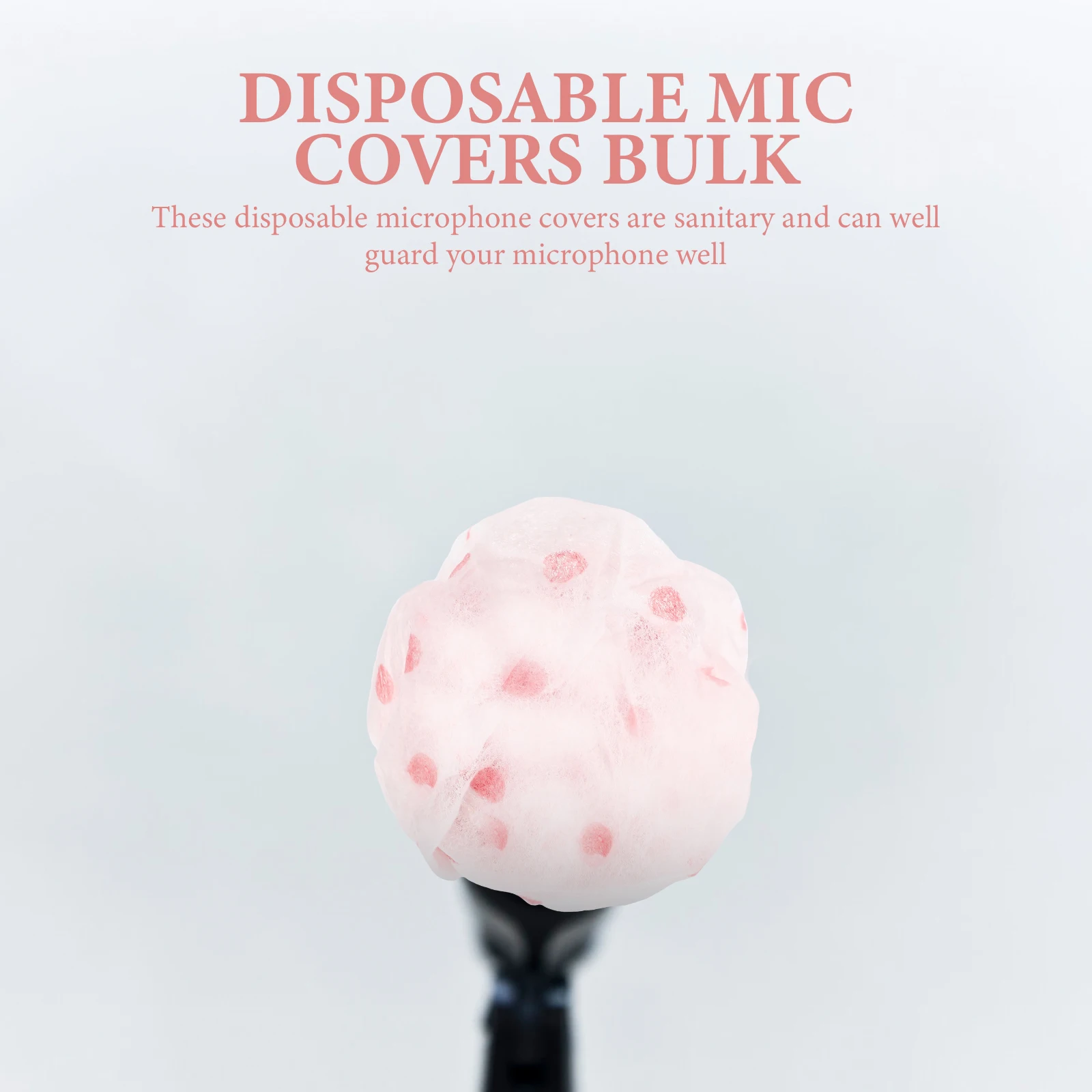

100 Pairs Microphone Case Microphones Windscreen Dust Cover Shield Handheld Covers Non-woven Fabric Replacement Accessories