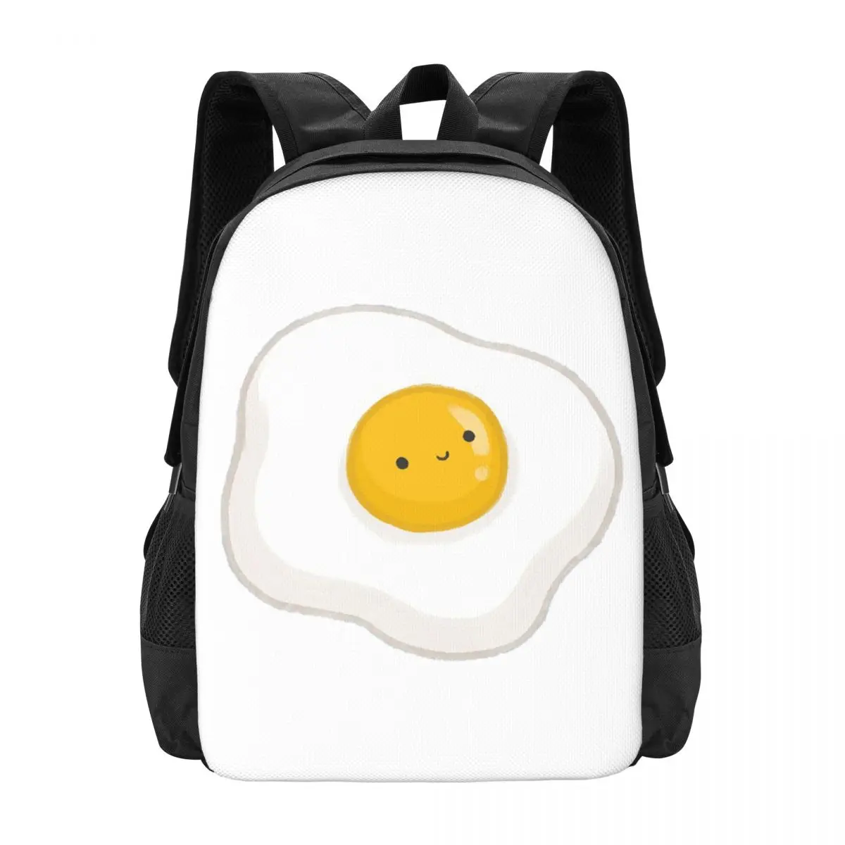 

Cute Fried Egg Backpack Hot Sale Daypack Large Capacity Boys Girls BookBag School Bag Shoulder Bags for Men Women