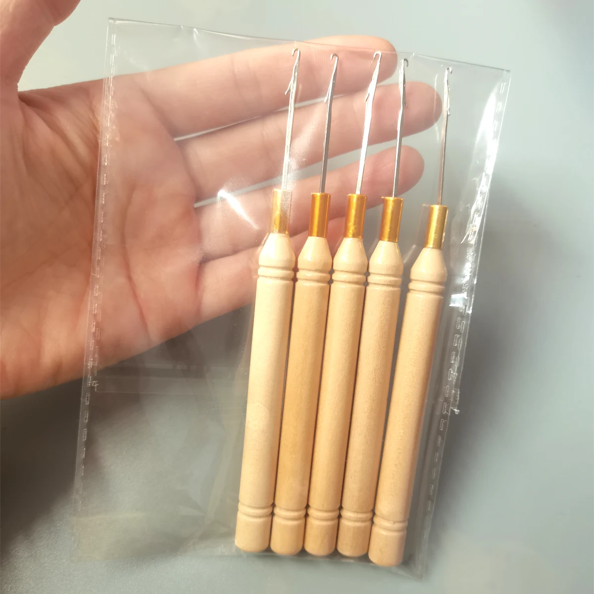 

5 шт., крючки для вязания крючком, набор игл, плетение париков для наращивания волос, инструменты, коса с мертвым замком, оптовая продажа