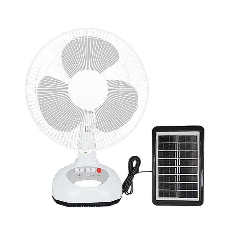 

12 inch solar charging fan desktop South East Asia hot-selling