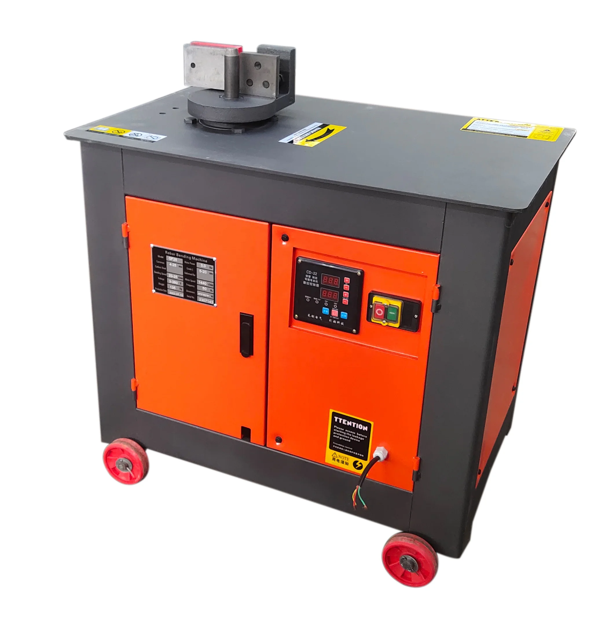 آلة ثني حديد التسليح اليدوية الجديدة لمعالجة الحديد المطاوع تتميز بمكونات أساسية للمحرك اليدوي PLC لمعالجة القضبان الفولاذية