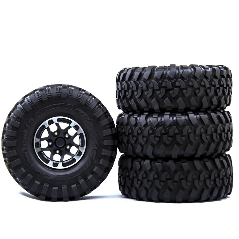

ABUM-8PCS 118 мм 1,9 резиновые шины, колеса для 1/10 RC гусеничного автомобиля, осевой SCX10 90046 AXI03007 Traxxas TRX4 D90 Tamiya CC01