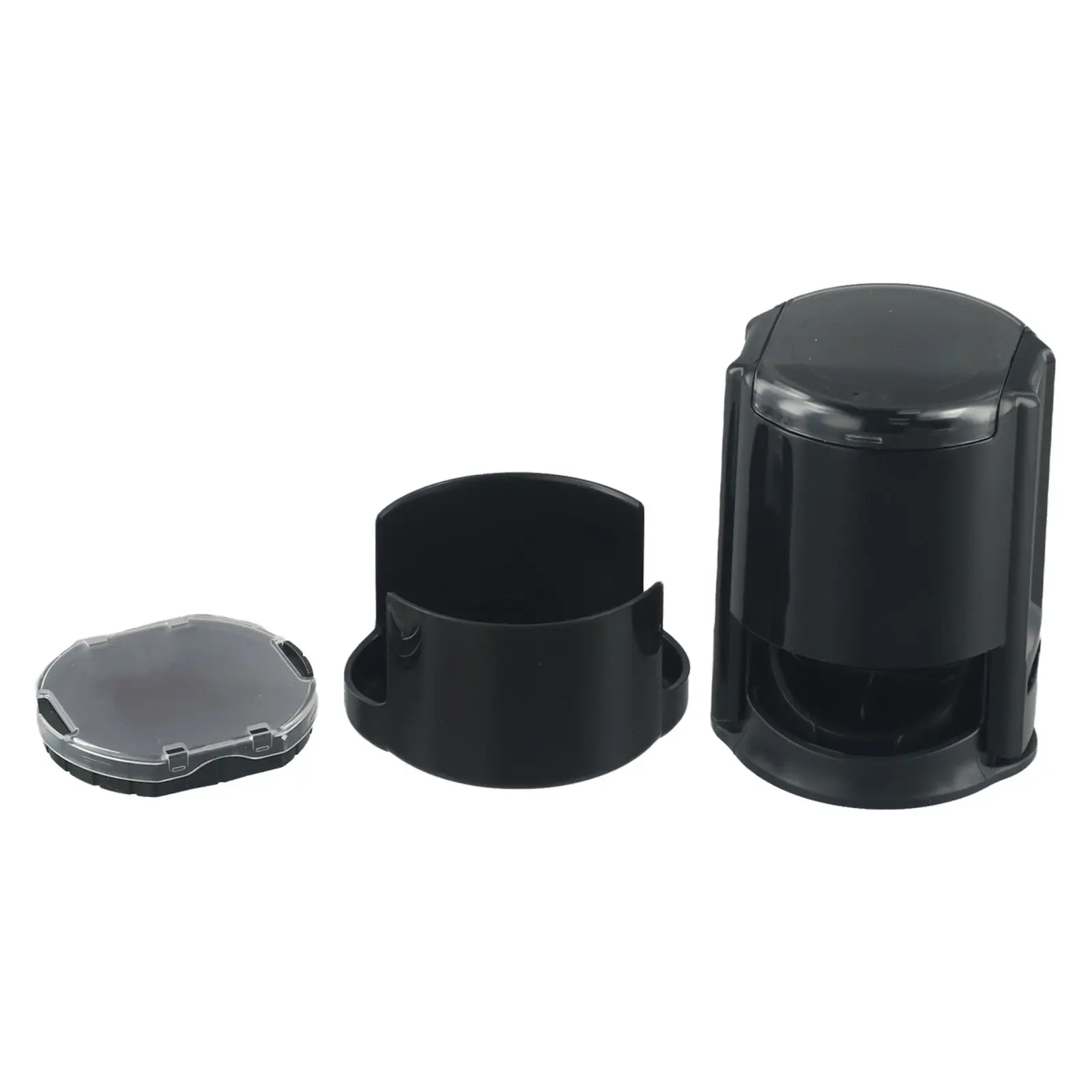 Organized Round Self Inking Stamp Set with Holder Designed to Keep Your Workspace Tidy While Making Clear Impressions