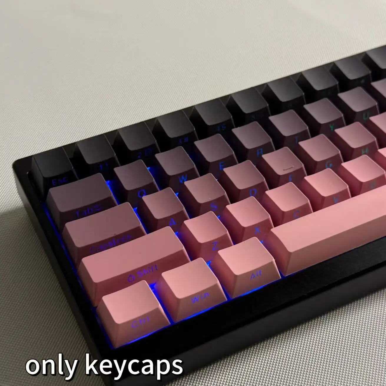 134-key Blackberry Side-Printed Keycaps, Cherry Height