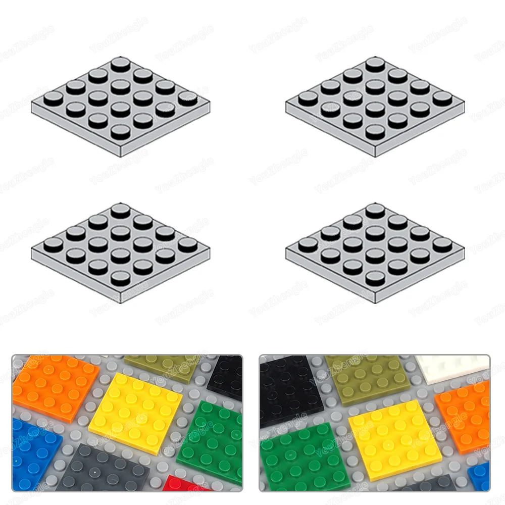 3031 Building Block Piastra di Base 4x4 Parti di Montaggio MOC Figure WW2 Scena di Strada Mecha Gear Scena Partita Modello Parti Regali Giocattoli FAI DA TE