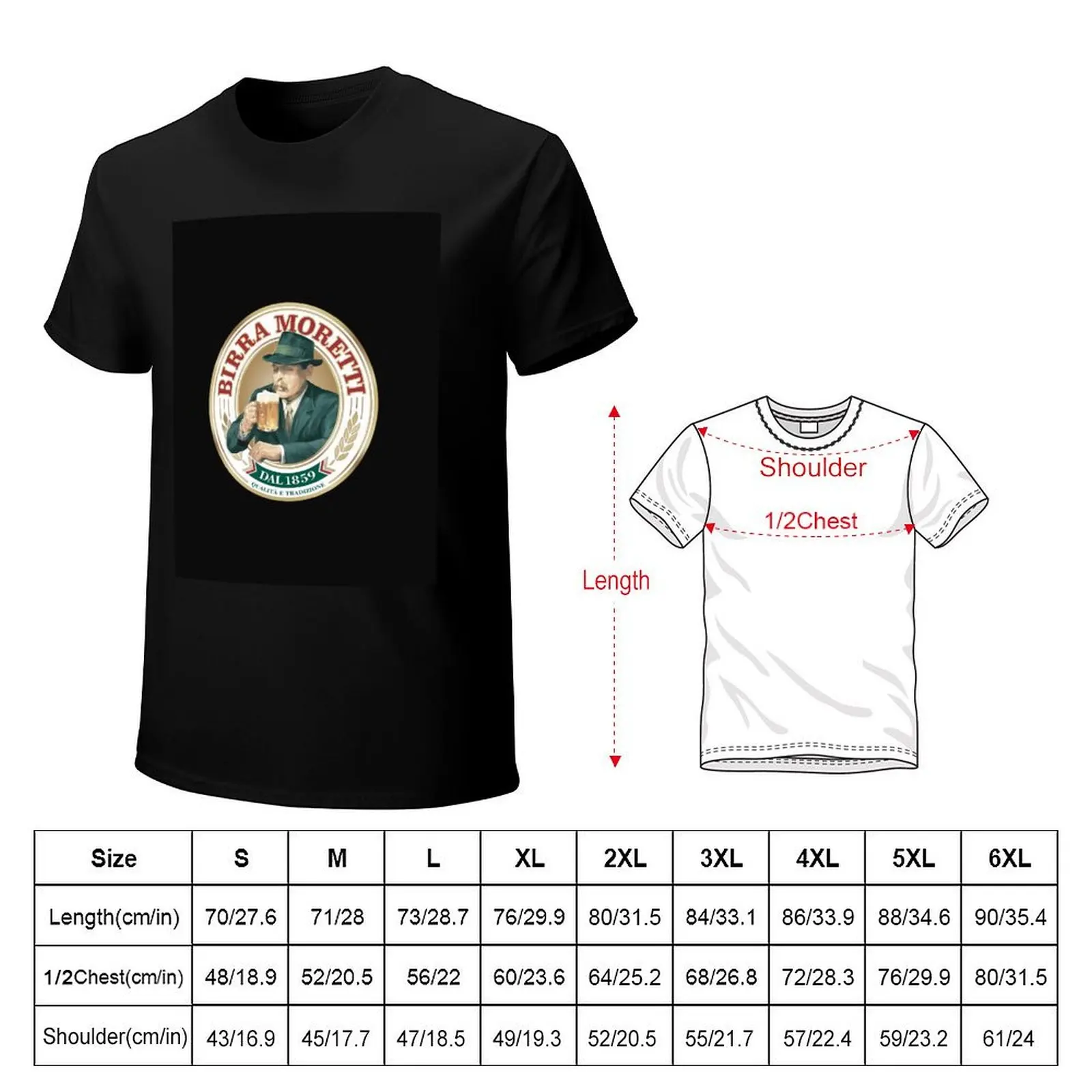 Classy Birra Moretti Logo T-Shirt Casual Trendy Short Sleeve T-Shirt