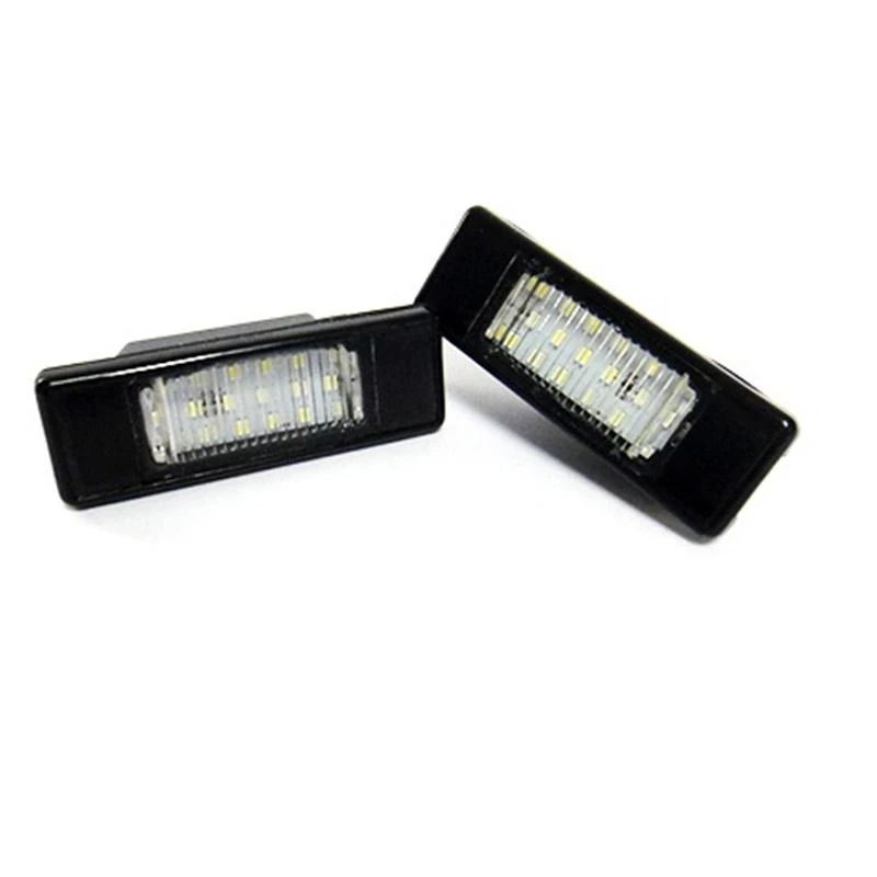 2 Pcs/set LED License Plate Light For Peugeot Citroen Mercedes Volkswagen