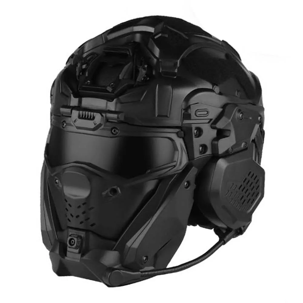 

W Assault Helmet II Built-in Headset Defogging Fan Integrated Protection Outdoor Hunting Combat Airsoft Helmet Moto Riding Gear