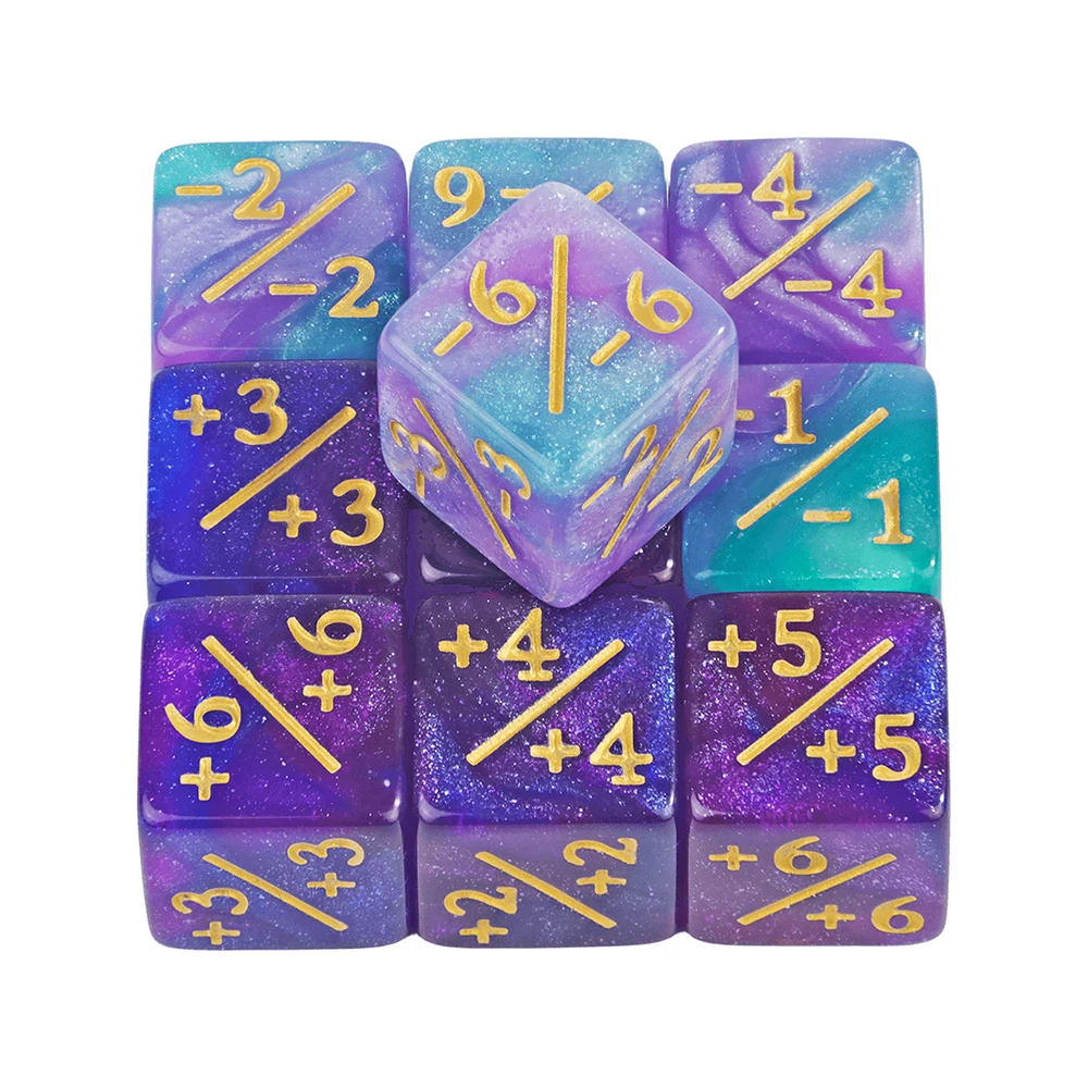 10 Pieces Dice Counters Token Dice, D6 Dice Compatible with Card Game Accessories image 5