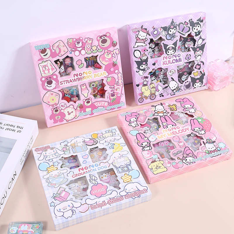 25PCS Mymelody Kuromi Anime Cartoon Phone Laptop Hand Account DIY Decorate Waterproof Stickers Gifts New Sanrio Stickers