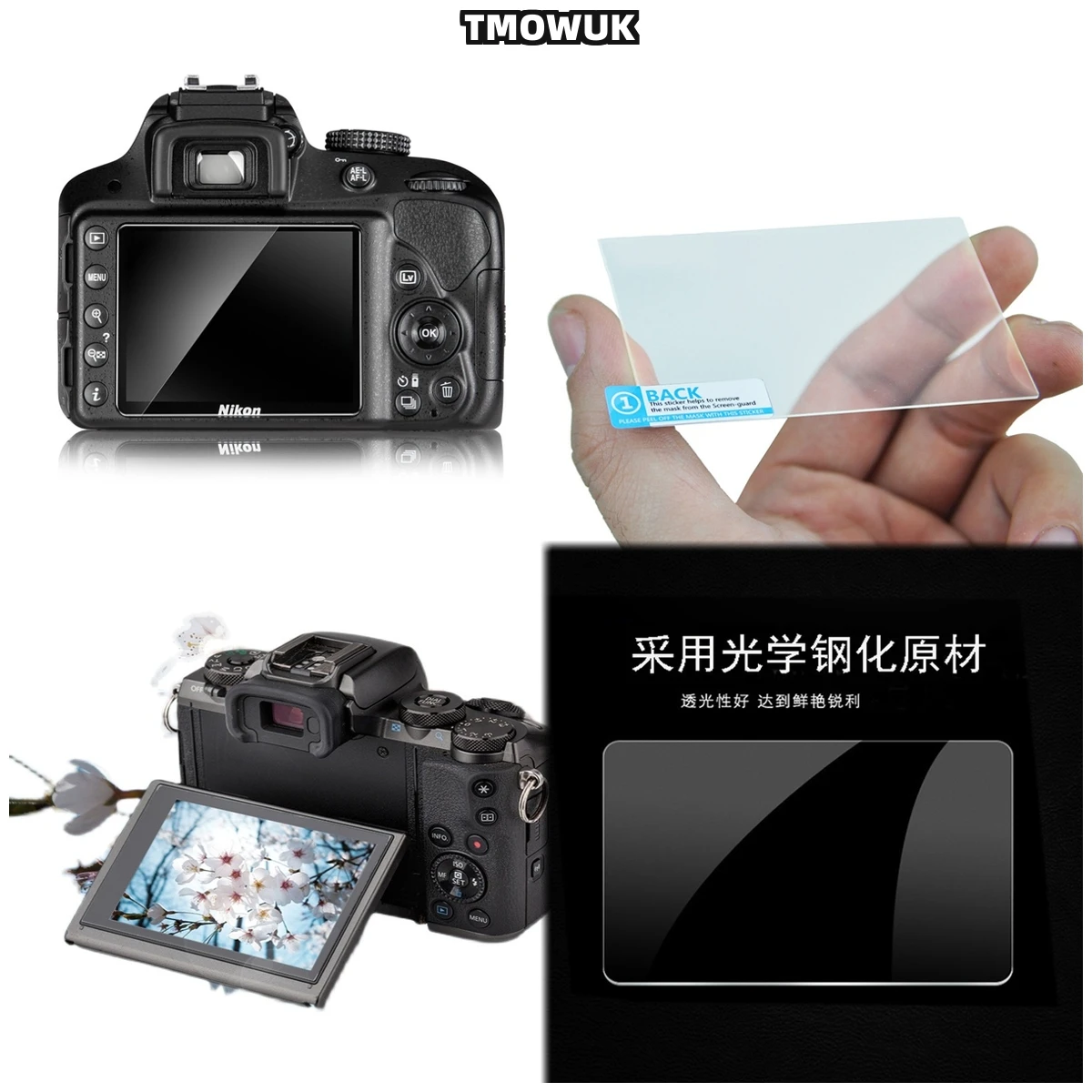 

For Nikon D3500 3300 3400 3600 3100 3200 K50 LCD Protective Tempered Glass Film 9H Hardness HD
