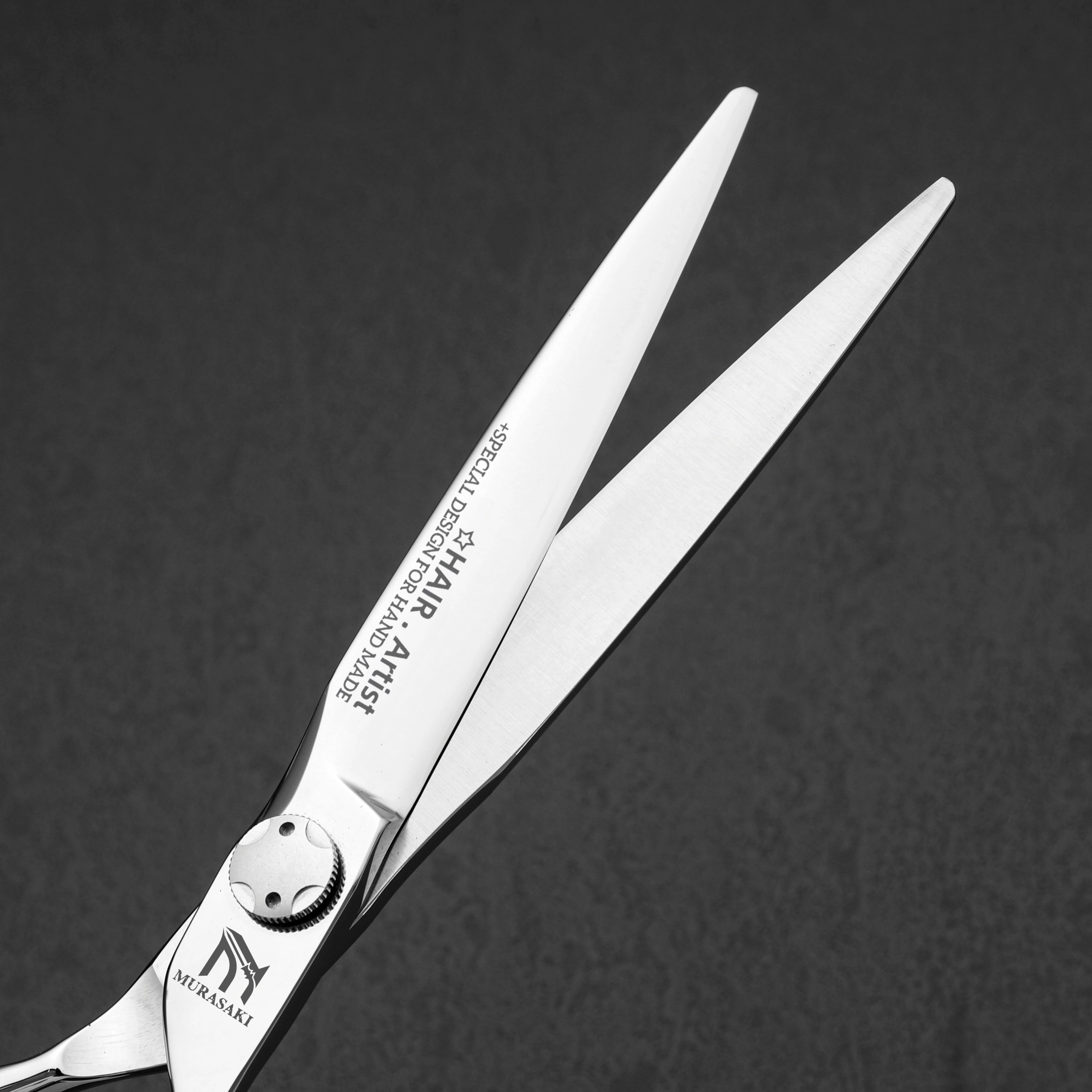 MURASAKI Professionelle Haarausdünnungsscheren, 6-6,8 Zoll Hitachi 440C Stahl-Friseurscheren, hochwertige Haarschneidewerkzeuge für den Salon – Detail 5