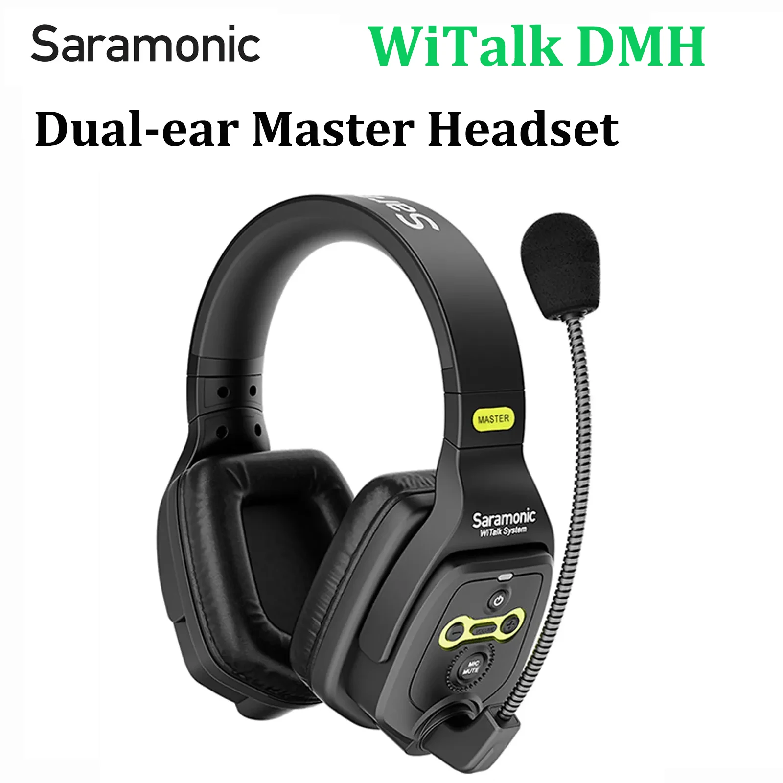 

Saramonic WiTalk DMH Dual-ear Master Headset Microphone for Witalk 1.9GHz 400m Full-Duplex Wireless Intercom Headset Mic System