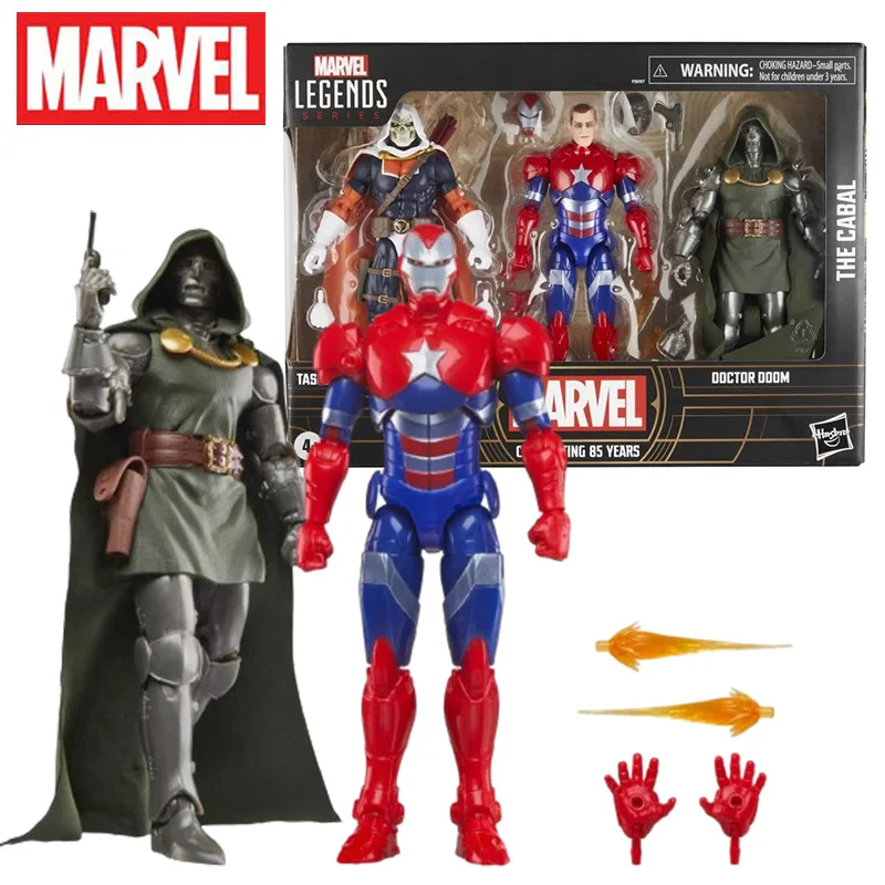 Original Marvel Legends Doctor Doom Iron Patriot Taskmaster Anime Action Figure, 85 ° Aniversário, presente de aniversário para crianças, pré-venda