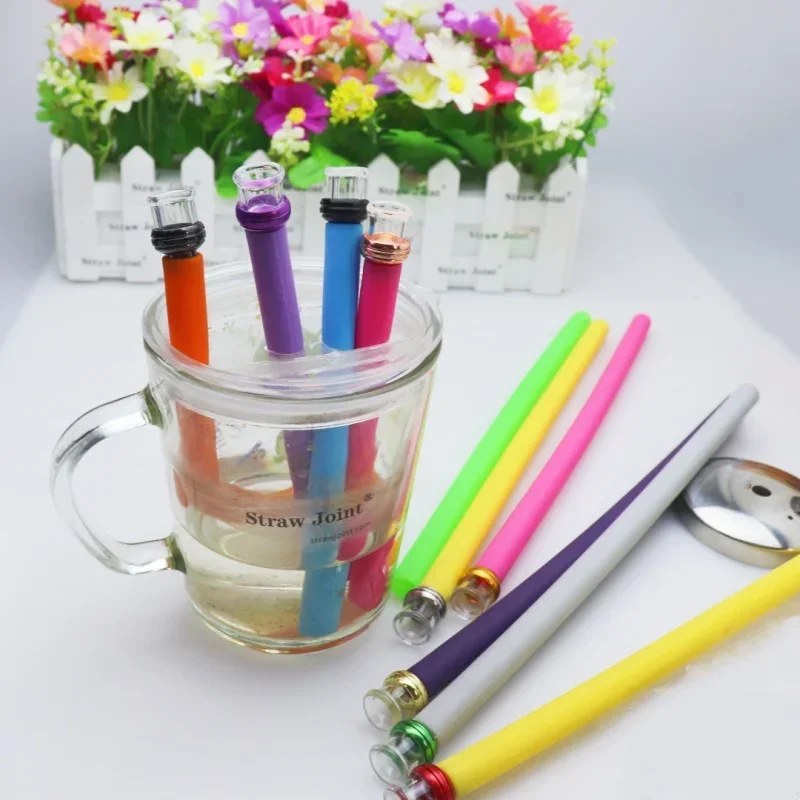 510 زجاج من الفولاذ المقاوم للصدأ دائري DRIP TIP مفصل من القش