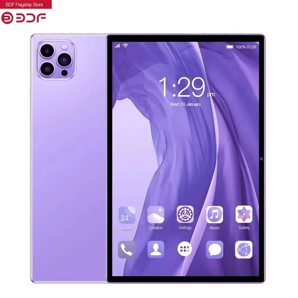 New 10.1 Inch Android 13 Tablet PC 8GB RAM 128GB ROM Octa-Core 1.5 GHz WiFi Bluetooth Tablet with Type-C Port