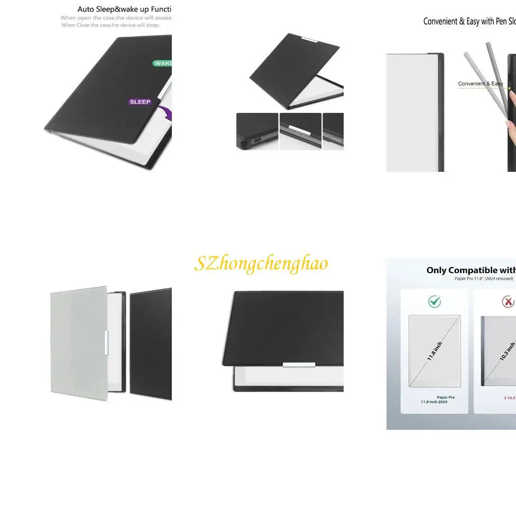 

11.8" eBook Case Pencil Holder Cover for Remarkable Paper Tablet 601D