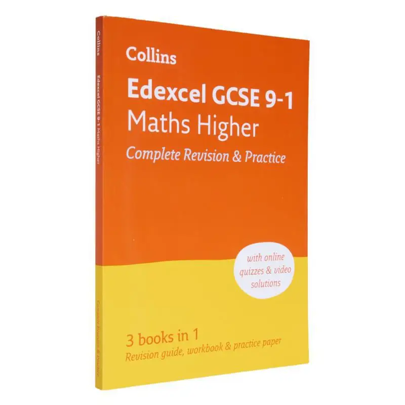 

Edexcel GCSE 91, практика пополненной версии математики для экзаменов 2022 и 2023 гг., Collins Harper Collins, Великобритания 9780008110369