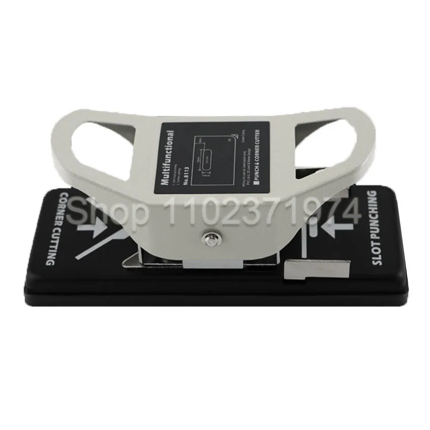 Hole Punch and R5 Corner Punch PVC Flat Hole Chamfering Double Pliers Table Multi-function Card Dual-purpose Punch